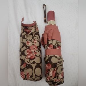 Chic Floral Umbrella with Case